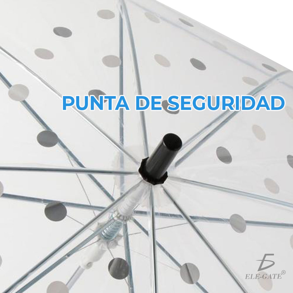 sombrilla Paraguas Transparentes Para Niños Y Niñas Colores Resistente Bonito - Image 4