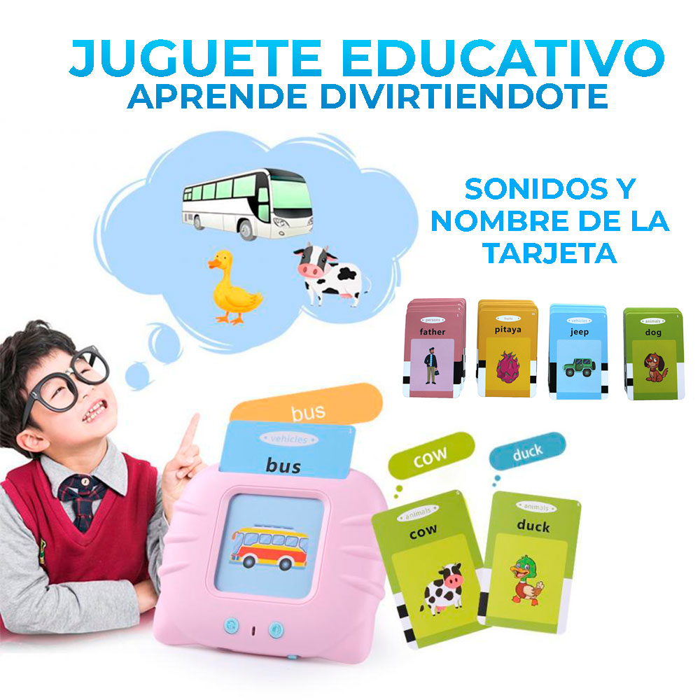Juguetes Educativos De Tarjetas En Inglés Con 112 Palabras