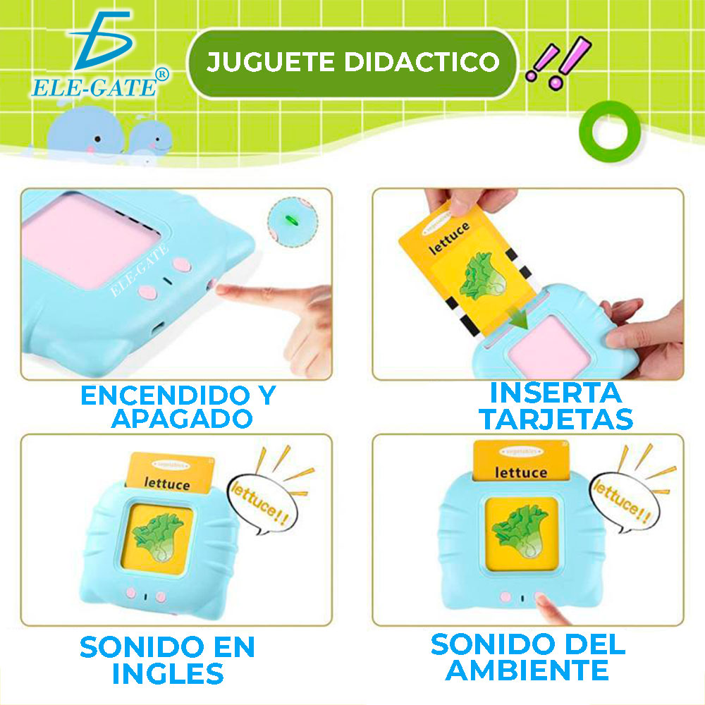 Juguetes Educativos De Tarjetas En Inglés Con 112 Palabras - Image 3