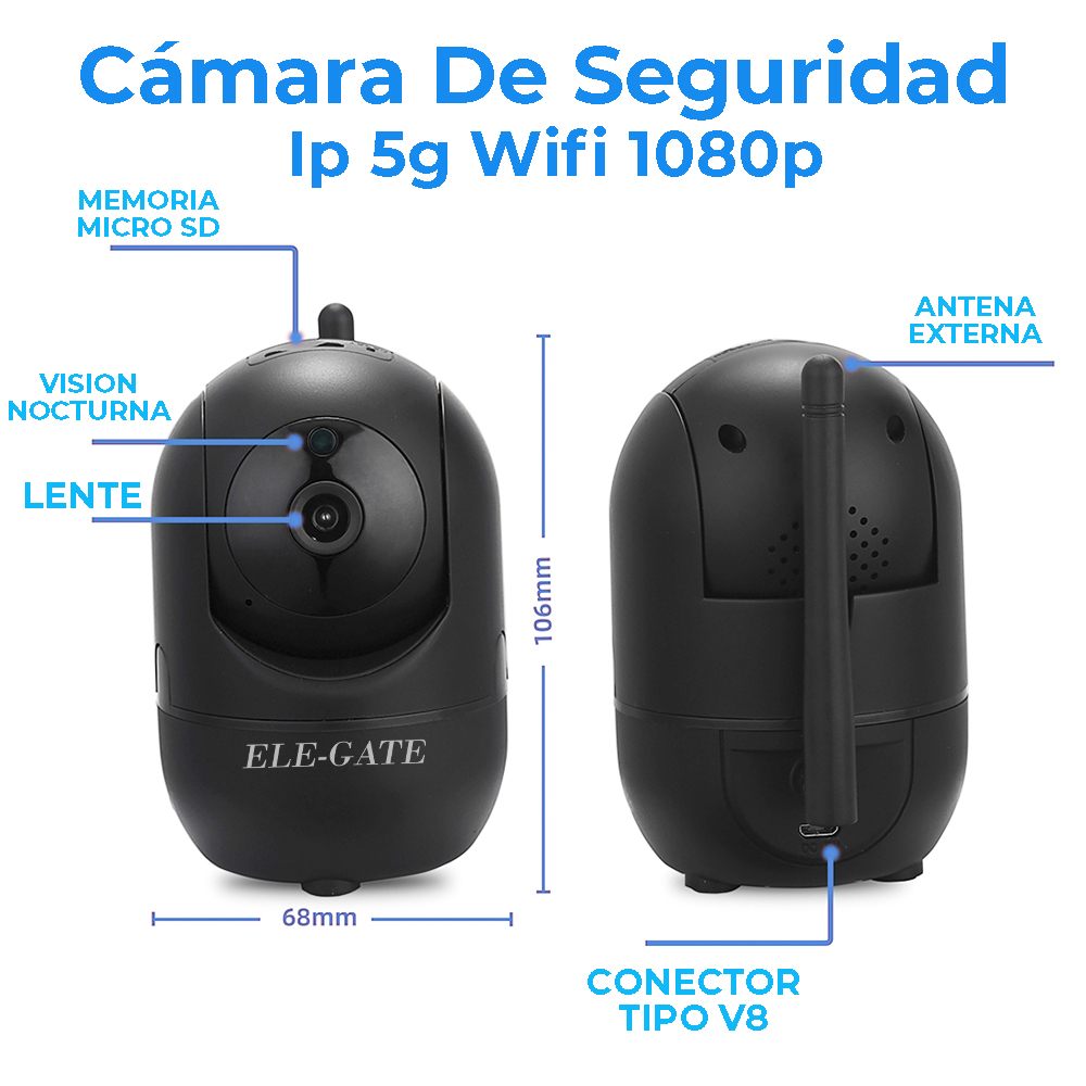 Cámara De Seguridad Ip 5g Wifi 1080p Ptz Vigilancia trabajar con Alexa - Image 4