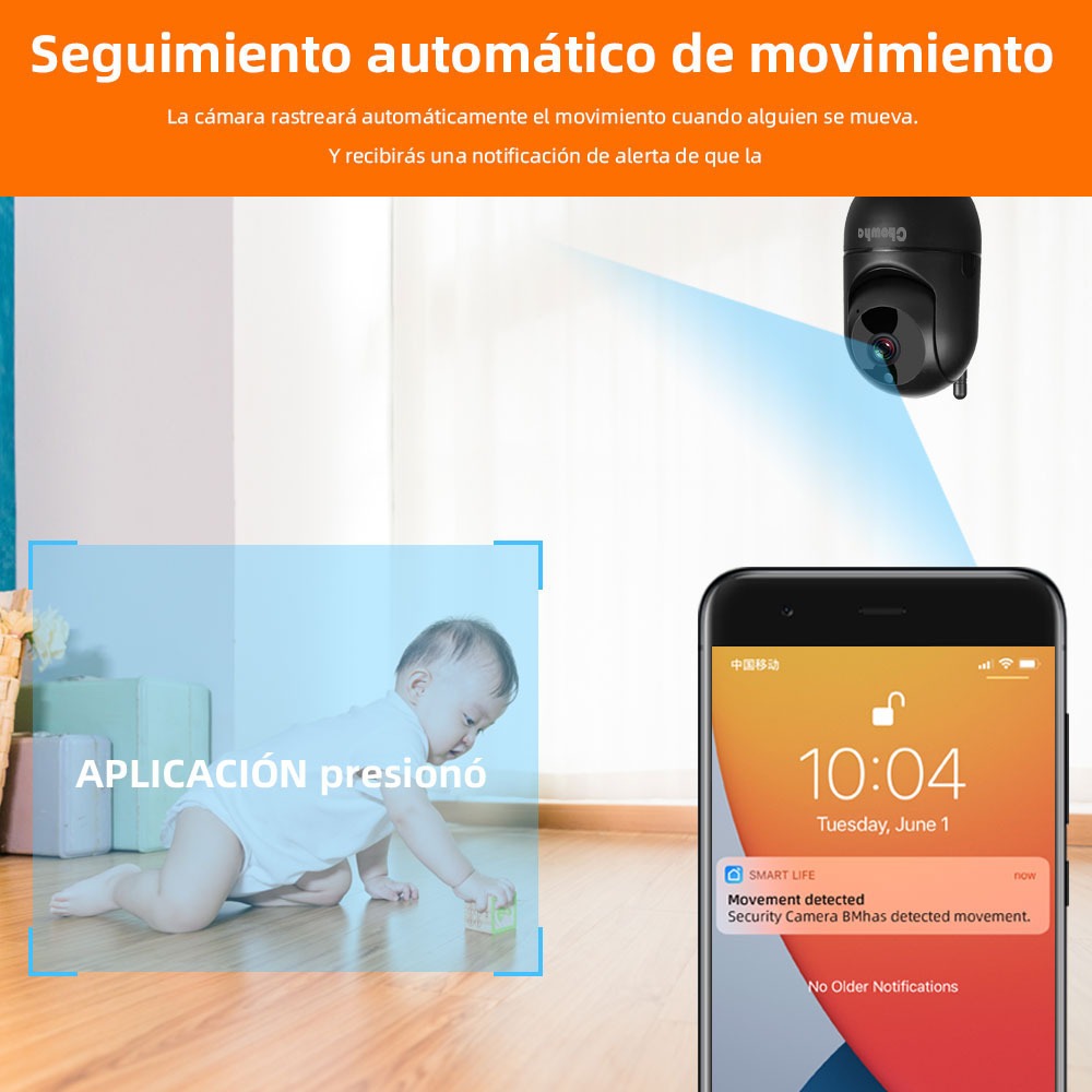 Cámara De Seguridad Ip 5g Wifi 1080p Ptz Vigilancia trabajar con Alexa - Image 9