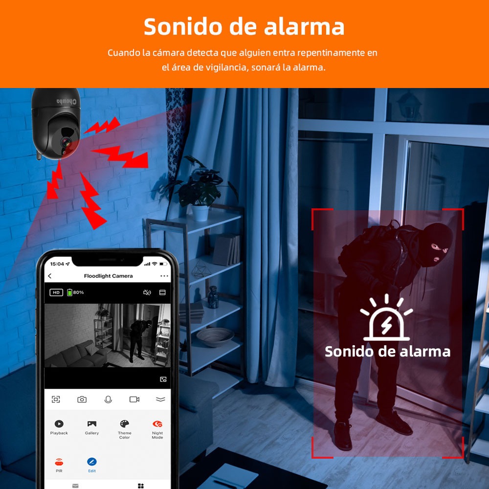 Cámara De Seguridad Ip 5g Wifi 1080p Ptz Vigilancia trabajar con Alexa - Image 10