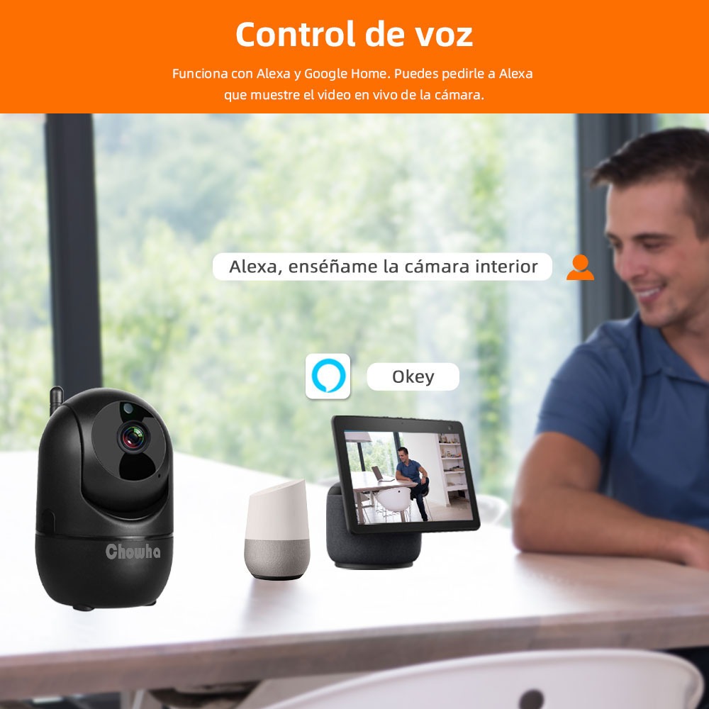Cámara De Seguridad Ip 5g Wifi 1080p Ptz Vigilancia trabajar con Alexa - Image 8