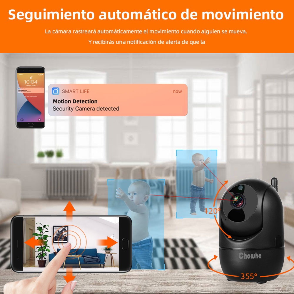 Cámara De Seguridad Ip 5g Wifi 1080p Ptz Vigilancia trabajar con Alexa - Image 6