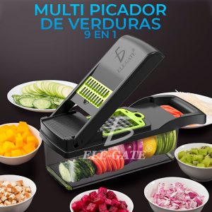 Multi Rallador Picador Manual De Frutas Y Verduras 9 En 1