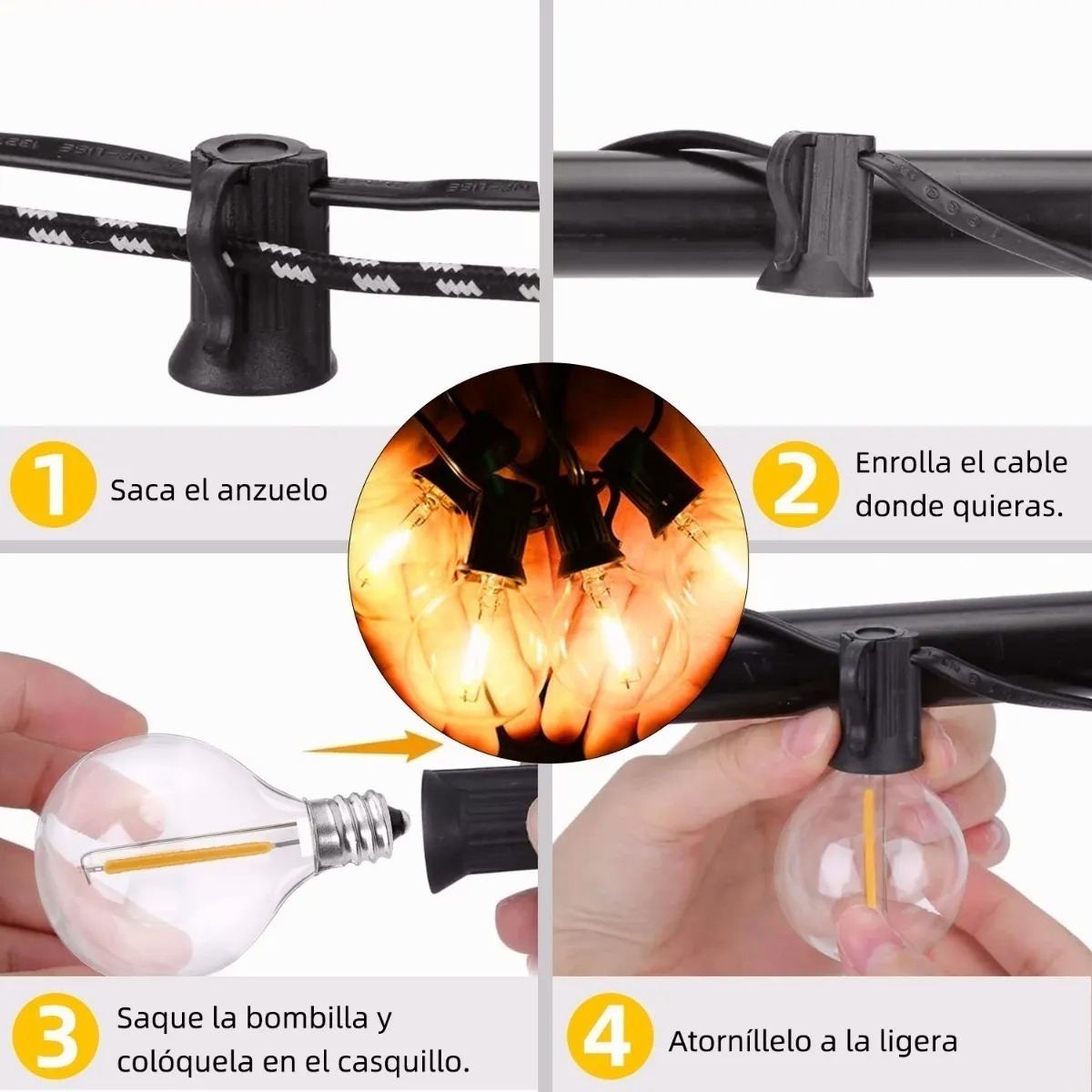 Guirnalda De 25 Bombilla 15m 127v Impermeable - Image 4