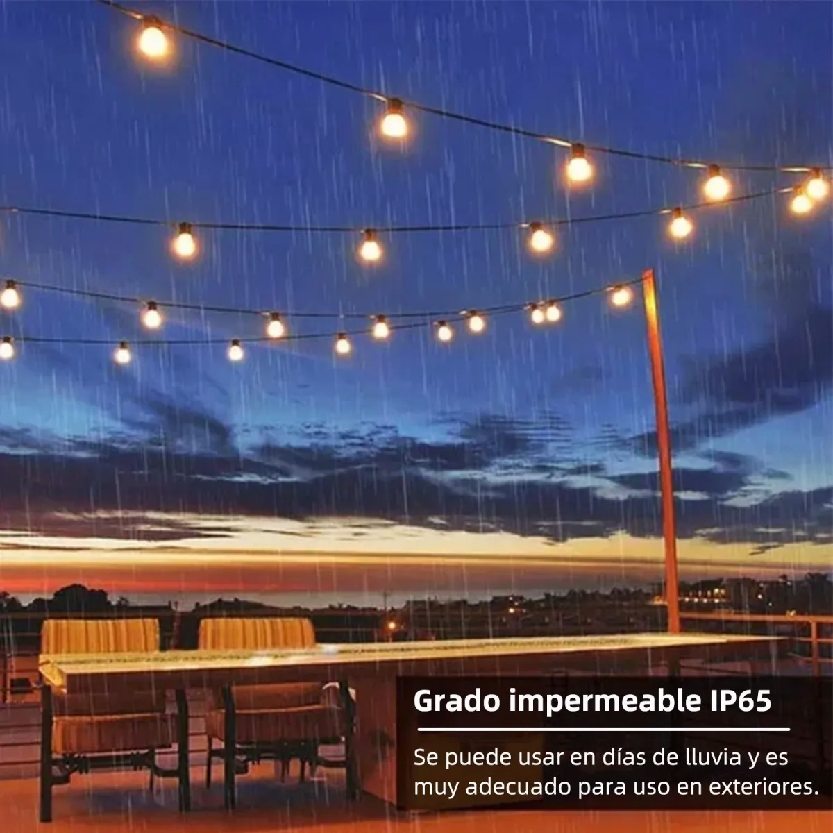 Guirnalda De 25 Bombilla 15m 127v Impermeable - Image 3