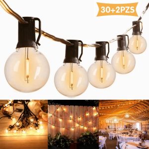 Guirnalda De 25 Bombilla 15m 127v Impermeable