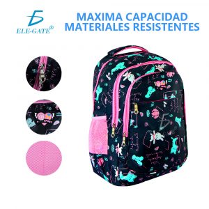 Mochila Escolar P/dama Niña Primaria Secundaria Moda Casual