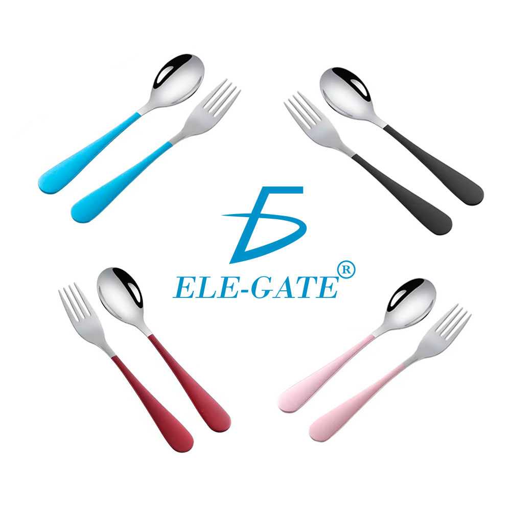 Set 2 Cubiertos Portatil Estuche Cuchara Tenedor Acero 15121 - Image 2