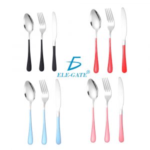 Juego De 3 Cubiertos Portátil De Acero Inoxidable