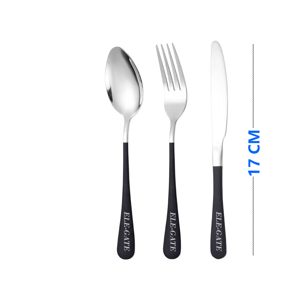 Juego De 3 Cubiertos Portátil De Acero Inoxidable - Image 3