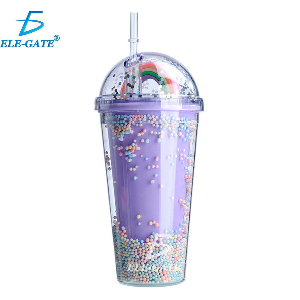 Vaso Fiesta Luz Led Arcoiris Termico Acrílico 500ml - Image 3