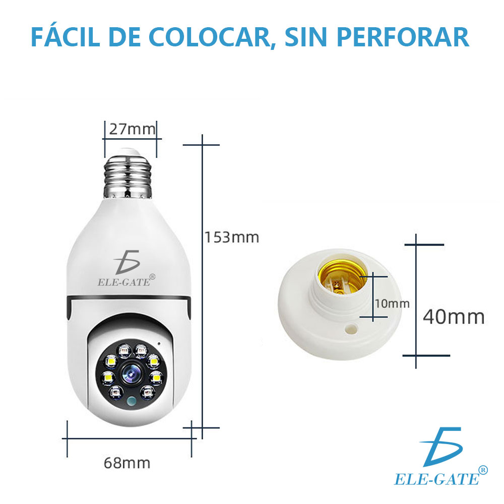 Cámara De Seguridad Visión Nocturna Con Wifi Inalámbrica 720p C/alarma - Image 3