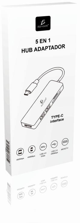 Hub Adaptador Hdmi 4k Usb 3.0 Sd Micro Sd Tipo C A Tipo C - Image 4