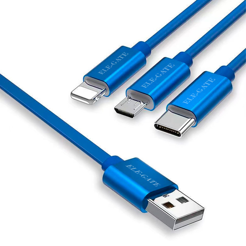 Cable Retráctil 3 En 1 Conector Lightning Micro Usb Y Tipo C - Image 5