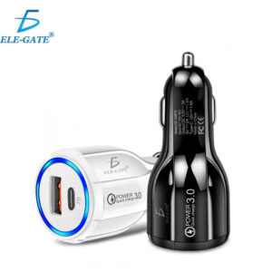 Cargador Auto Encendedor Usb Carga Rápida Qc3.0+pd Tipo C