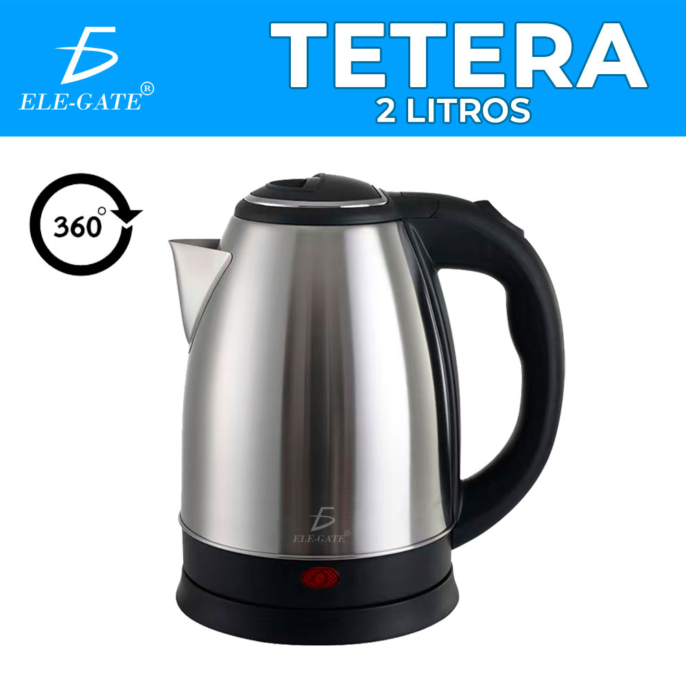 Jarra Tetera Cafetera Electrica 2Litros Acero Inoxidable Portatil - Image 3