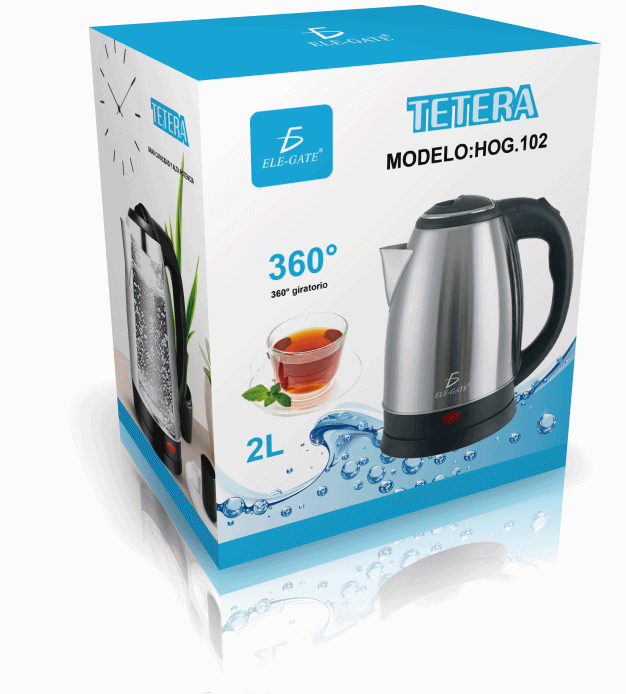 Jarra Tetera Cafetera Electrica 2Litros Acero Inoxidable Portatil - Image 5