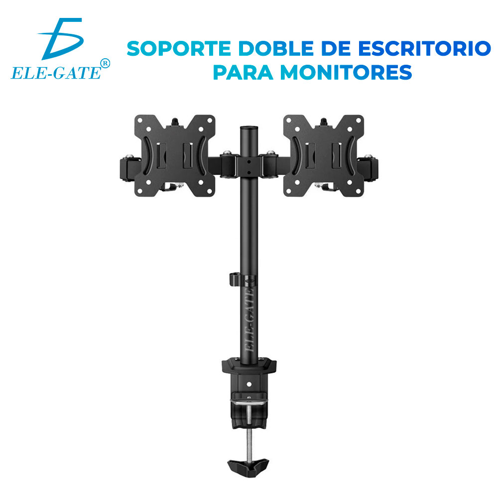 Soporte de Mesa Para Monitor TV Doble Para Montaje En Pared 13" a 27" - Image 2