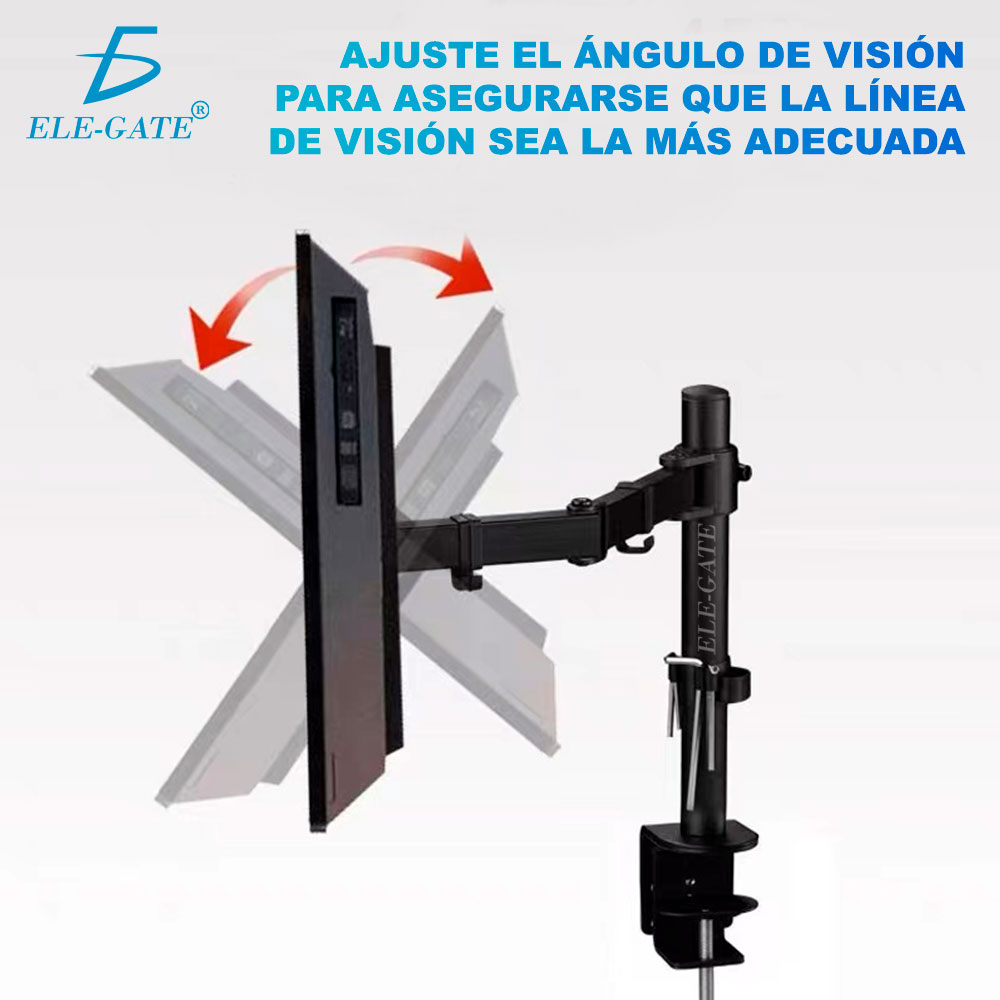 Soporte de Mesa Para Monitor TV Doble Para Montaje En Pared 13" a 27" - Image 3