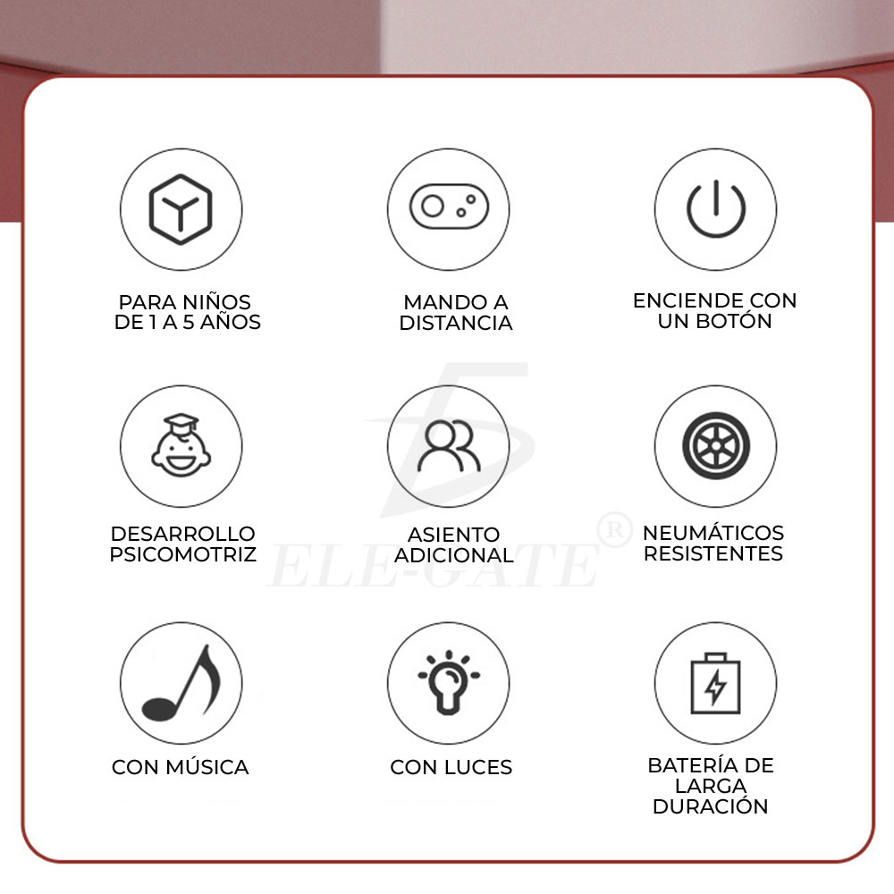 Montable Eléctrico Cuatrimoto para Niños Con 4 Motores Todoterreno Luces - Image 7