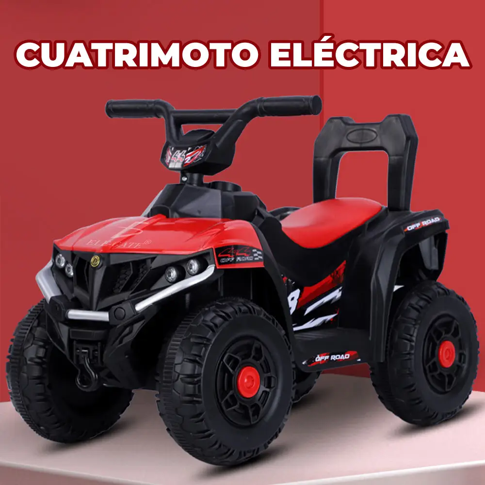 Montable Eléctrico Cuatrimoto para Niños Con 4 Motores Todoterreno Luces - Imagen 3