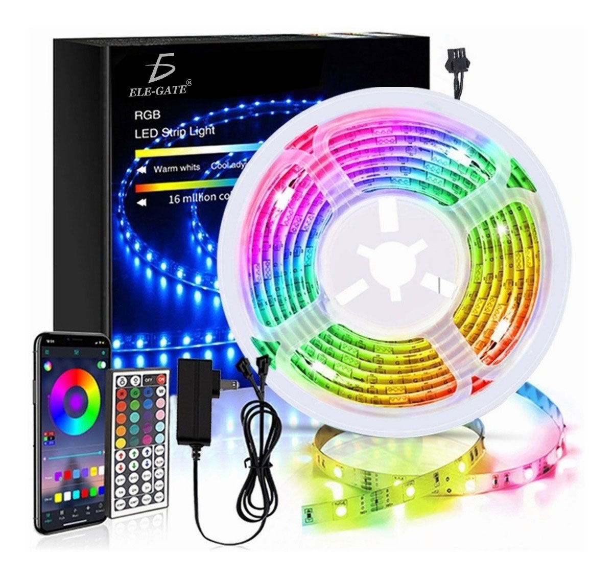 Tira De Luces Led App Bluetooth Control 5050 Rgb 10m - Image 3