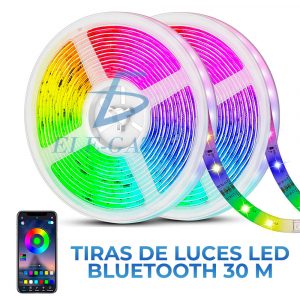 Tira De Luces Led App Bluetooth Control 5050 Rgb 30m (2x15m)
