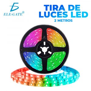 Tira De Luces Led Rgb 5050 2M Seguridad Para Festa Coche Luces Antiniebla 5v