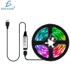 Tira De Luces Led Rgb 5050 5M Seguridad Para Festa Coche Luces Antiniebla 5v