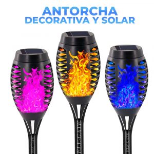 Antorchas Solares Luz De Jardín Luces Decorativas