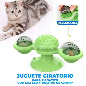 Juguetes Torre Placa Giratoria Para Mascota Gato De Masticar