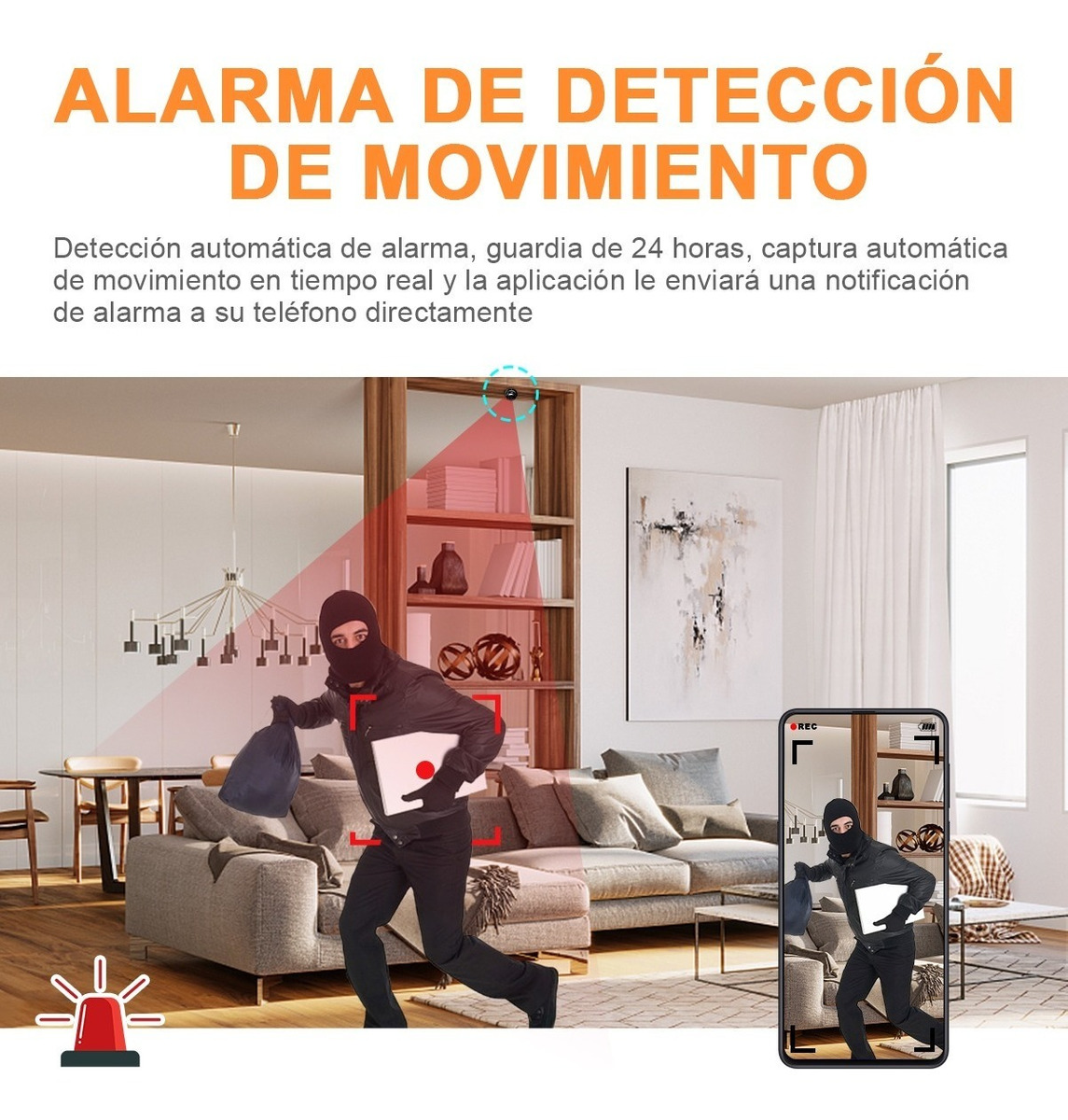 Mini Cámara Ip Smart Wifi Visión Nocturna 2mp 720p - Image 5