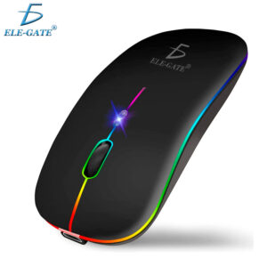 Recargable Ratón Inalámbrico Rgb Color 2.4g Mouse Silencio