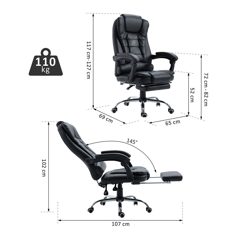 Silla Escritorio Ejecutiva Ergonómica Ajustable Reclinable - Image 3