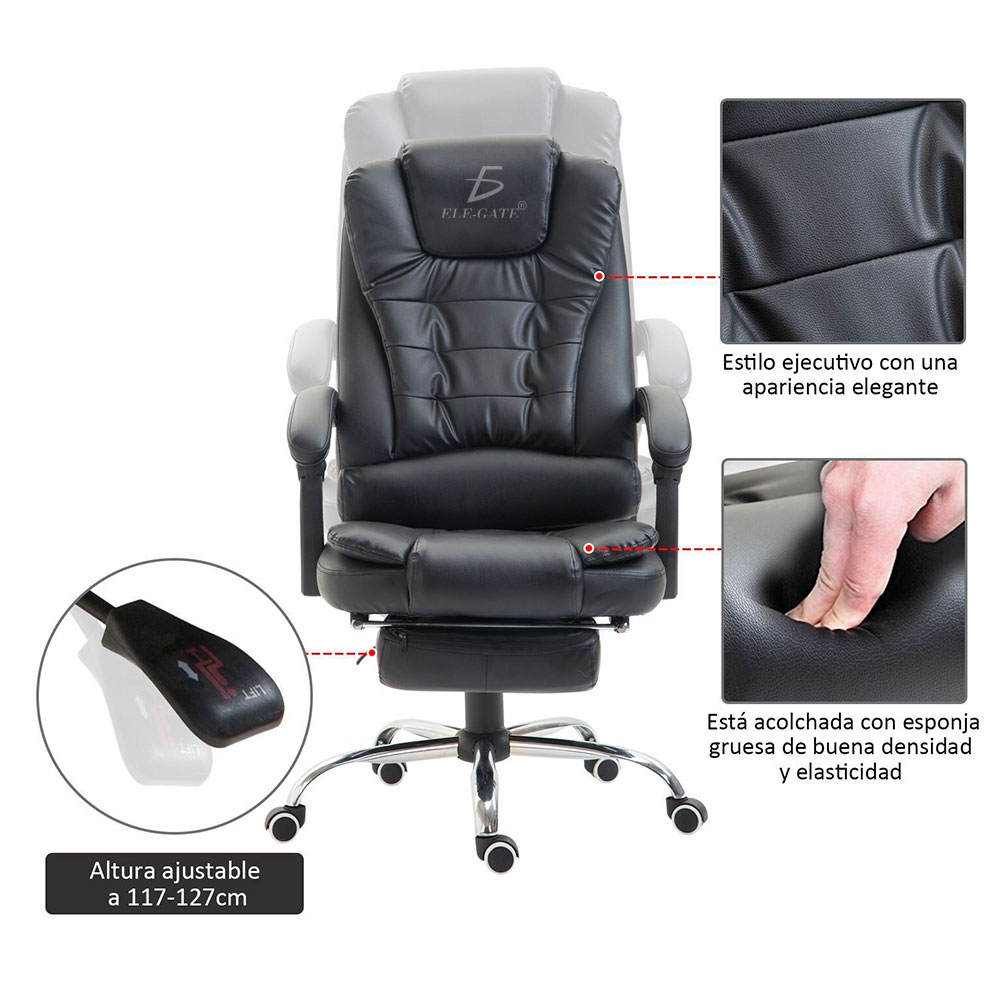 Silla Escritorio Ejecutiva Ergonómica Ajustable Reclinable - Image 4