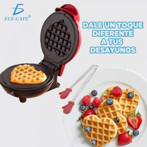 Waflera Eléctrica Para Waffles En Forma De Corazon