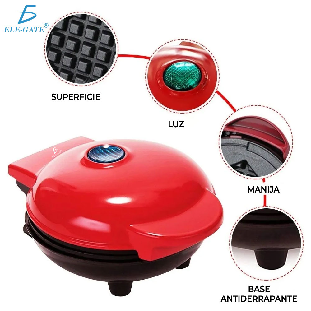 Waflera Eléctrica Para Waffles En Forma De Corazon - Image 4