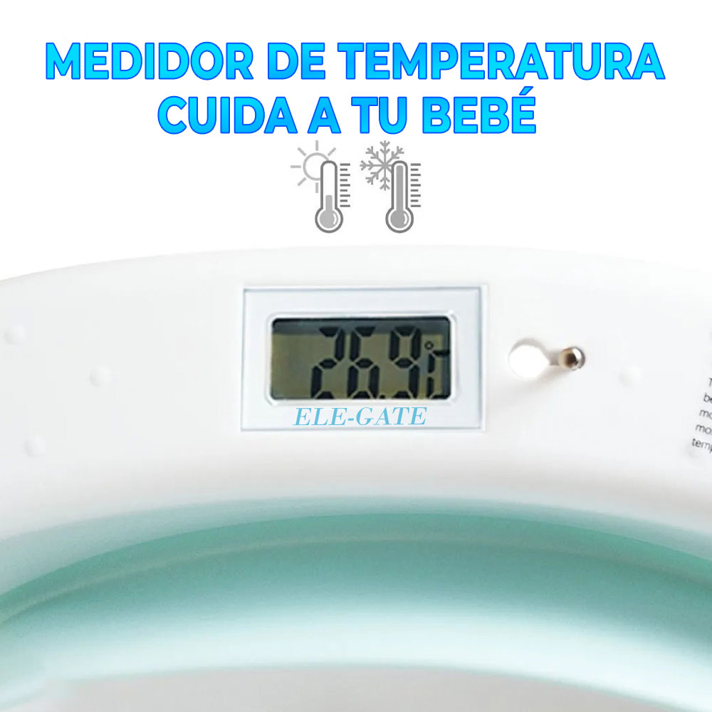 Bañera Tina De Baño Con Termómetro De Agua Para Bebe Plegable Portatil Casa Y Viaje - Image 6