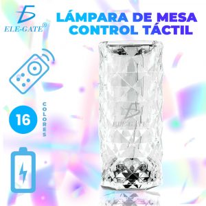 Lámpara 3d De Cristal Acrílico Control Táctil 16 Colores