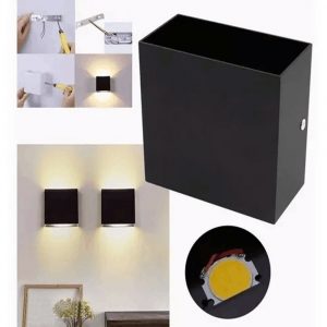 Lampara Arbotante Led 7w Luz Blanco Cálido Pared Interior