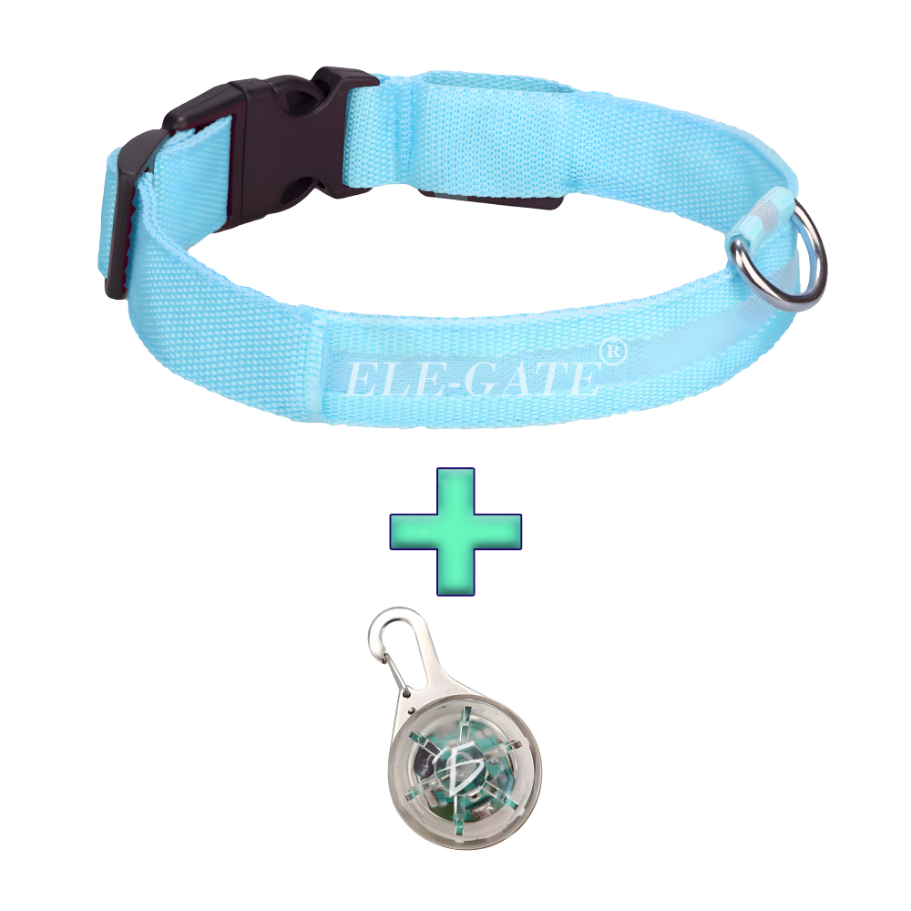 Collar Para Perro Gato Mascota Iluminado Con Luz Led y esfera luminosa - Image 2