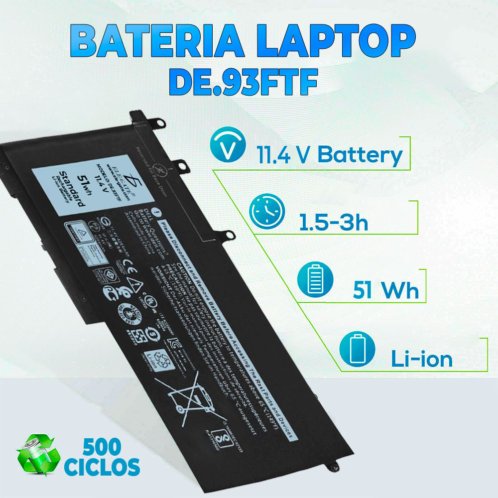 Batería Laptop Compatibile Dell 93ftf 093ftf Latitude 5580 5480 5280 - Image 2