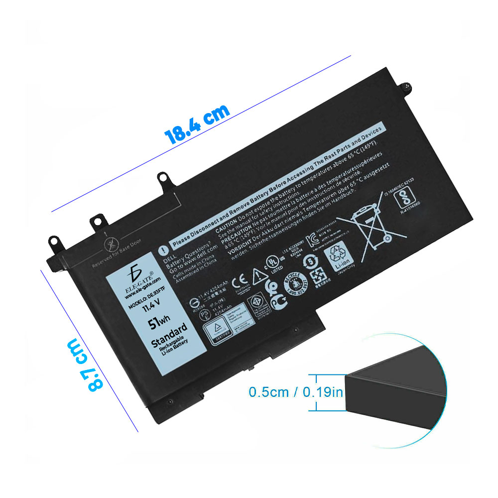 Batería Laptop Compatibile Dell 93ftf 093ftf Latitude 5580 5480 5280 - Image 4