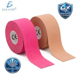 Cinta Kinesiológica Profesional Elástica y Resistente al Agua 5mx5cm