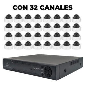 Grabadora DVR de Seguridad con 32 Canales 4MP Lite H265+ Con App