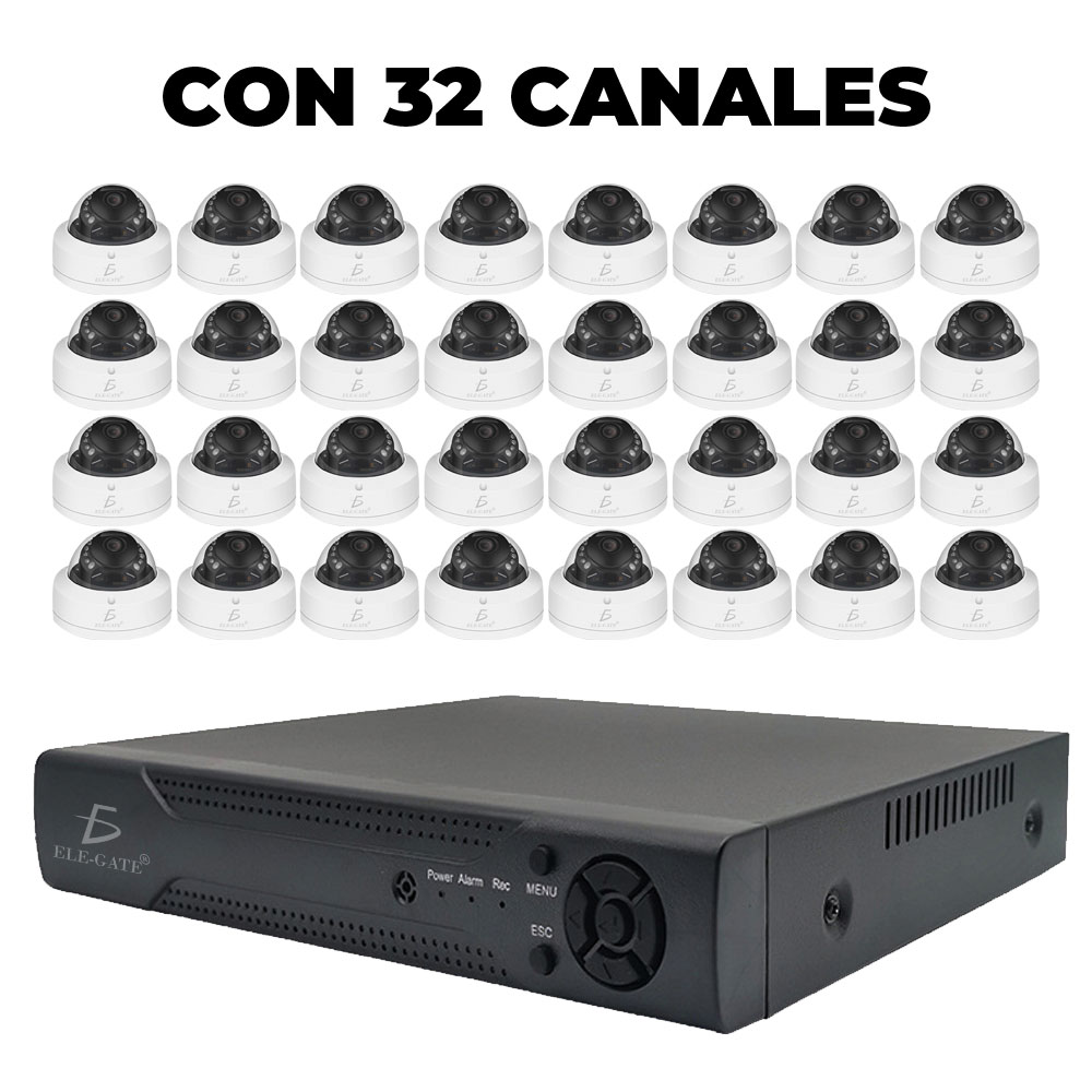 Grabadora DVR de Seguridad con 32 Canales 4MP Lite H265+ Con App