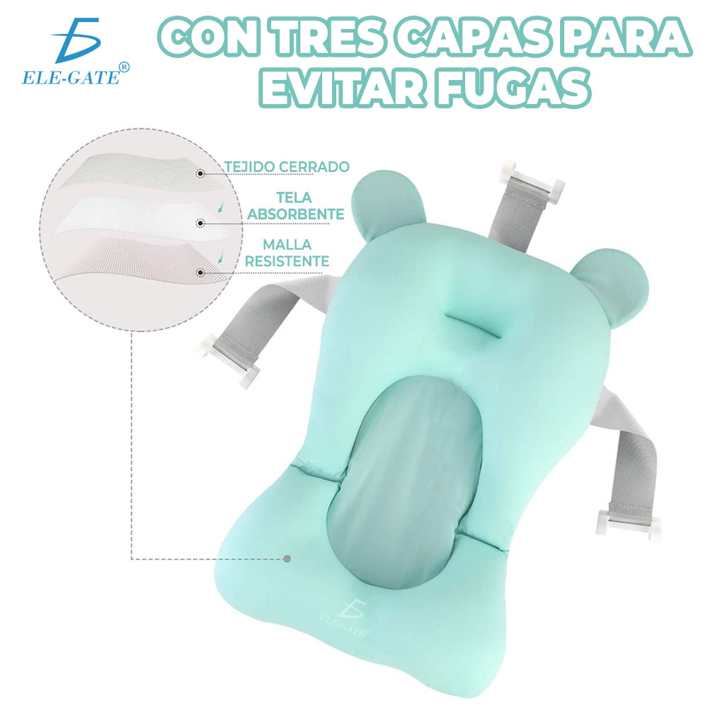 Cojín Para Tina Para Baño Del Bebé Antideslizante - Image 4