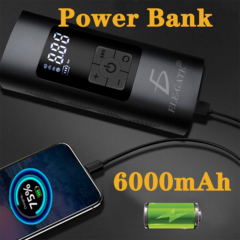 Bomba Aire Inalámbrica Para Inflar Llantas Compresor Aire - Image 3